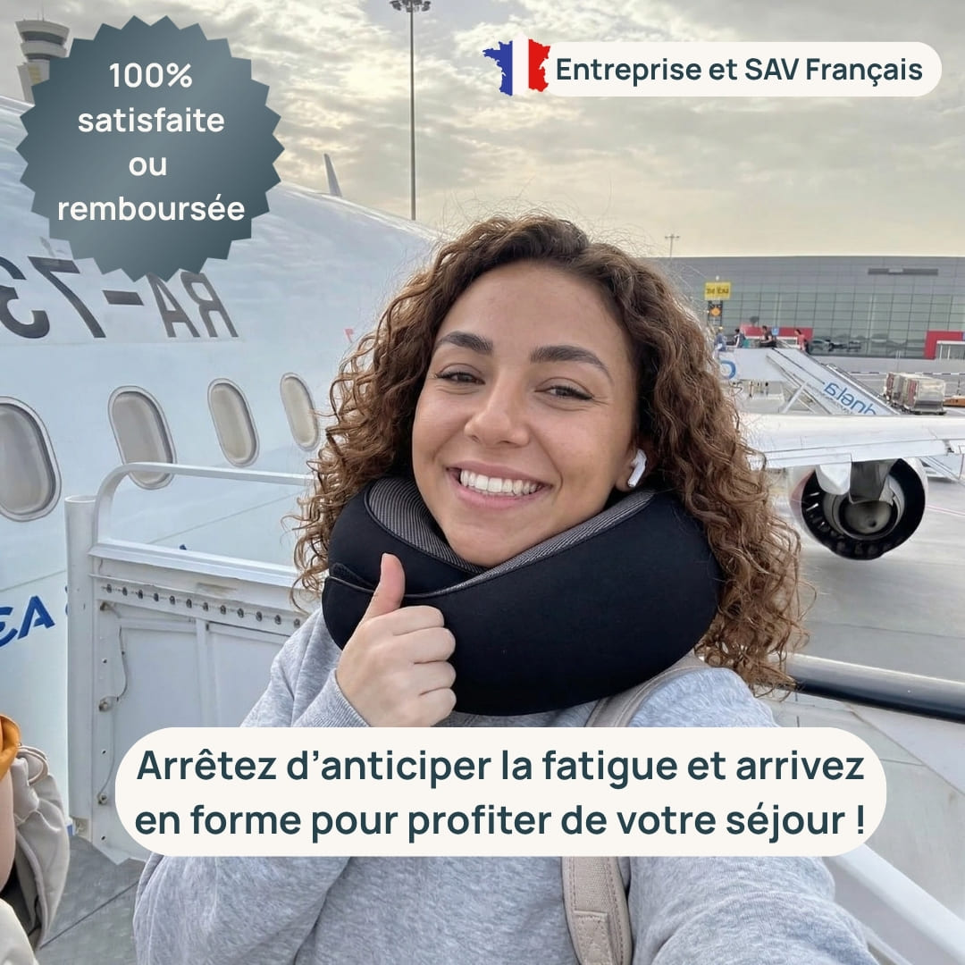 L'Oreiller de voyage Ergonomique 360° : Maintien Cervical & Repos réparateur