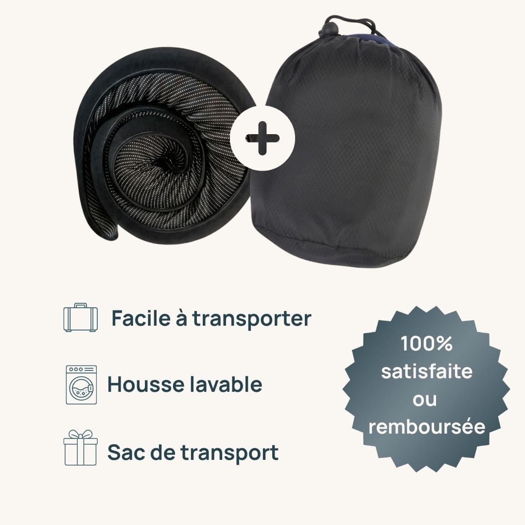 L'Oreiller de voyage Ergonomique 360° : Maintien Cervical & Repos réparateur