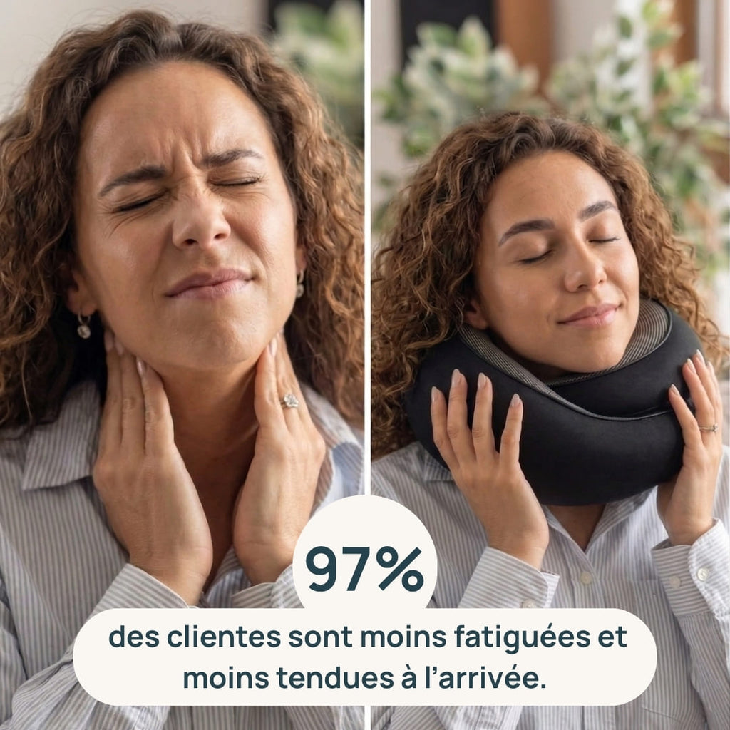 L'Oreiller de voyage Ergonomique 360° : Maintien Cervical & Repos réparateur